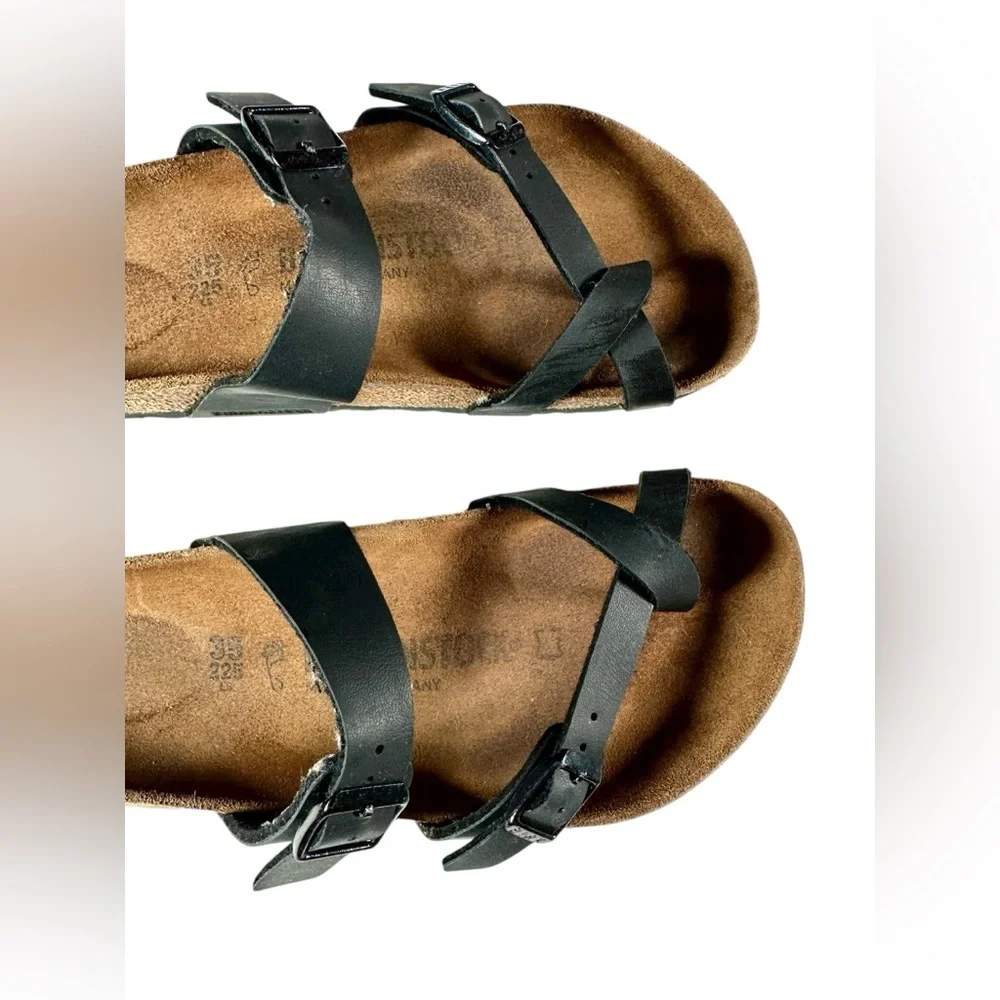 Birkenstock Women’s Mayari Birko Flor Sandals in Black US 5 - Picture 4 of 14